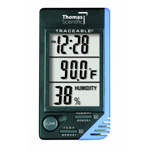  Thomas 4040 Traceable Thermometer/Clock, +/- 1 degree C Accuracy
