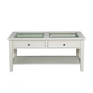 Southern Enterprises Panorama Cocktail Table, Off-White Finish