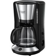 Russell Hobbs Adventure 24010-56 Coffee Machine, Stainless Steel, Glass Jug up to 10 Cups, 1.25 L, Warming Plate, Automatic Shut-Off, Drip Stop, 1100 Watt, Filter Coffee Machine