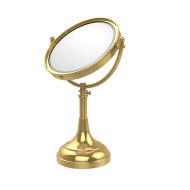 Allied Brass DM-1/4X-PB 8-Inch Table Mirror with 4x Magnification, Polished Brass