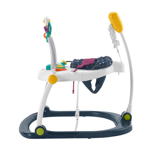  Fisher-Price Astro Kitty SpaceSaver Jumperoo, Space-Themed Infant Activity Center with Adjustable Bouncing seat, Lights, Music and Interactive Toys