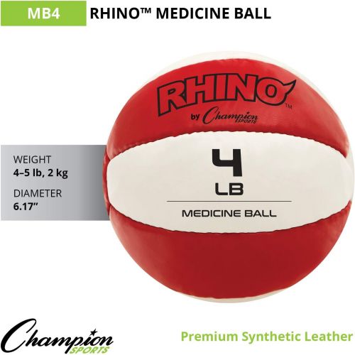  [아마존베스트]Champion Sports Leather Medicine Ball