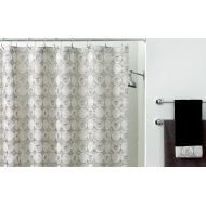 Avanti Linens Galaxy72 x 72 Shower CurtainGrey and Metallic Silve