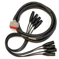 Mogami 3' Gold 8-Channel AES DB25 Male to XLR Male and Female Digital Audio Cable