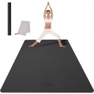 [아마존베스트]CAMBIVO Large Yoga Mat (6 x 4 x 6mm), Extra Wide TPE Mat for Men and Women, Exercise Fitness Mat for Home Gym, Yoga, Pilates, Workout