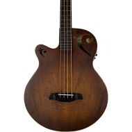 Sawtooth 4 String Left-Handed Rudy Sarzo Signature Acoustic-Electric Guitar with Padded Gig Bag, Satin Violin, Fretless Bass (ST-LH-AFB24EC-FMSV)