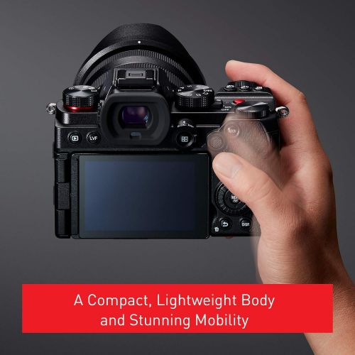 파나소닉 [아마존베스트]Panasonic LUMIX S5 Full Frame Mirrorless Camera, 4K 60P Video Recording with Flip Screen & WiFi, LUMIX S 20-60mm F3.5-5.6 Lens, L-Mount, 5-Axis Dual I.S, DC-S5KK (Black)