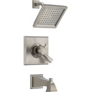 DELTA FAUCET Delta Faucet Dryden 17 Series Dual-Function Tub and Shower Trim Kit with Single-Spray Touch-Clean Shower Head, Stainless T17451-SS (Valve Not Included)