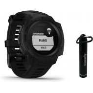 [아마존베스트]Garmin Instinct Tactical Edition GPS Watch and Wearable4U 2200 mAh Power Bank Bundle (Tactical Black)