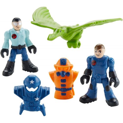  Fisher-Price Imaginext Jurassic World, Park Workers & Pterodactyl