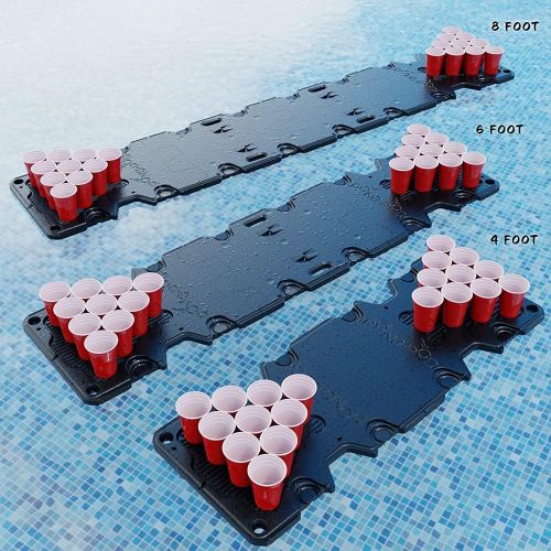  PONG POD Floating Game Table for Cup Pong, Flip Cup, and Card Games PRO - 8ft (4-Panel)