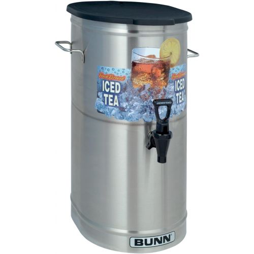  BUNN TDO-4 Commercial Iced Tea Dispenser w/Solid Lid, Oval