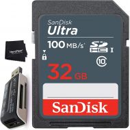 [아마존베스트]HeroFiber SanDisk 32GB Ultra Class 10 SDXC UHS-I SD Memory Card for Nikon D780 Z50 Z7 Z6 D850 D750 D500 D810 D610 D3500 D3400 D3300 D3200 D5600 D5500 D5300 D5300 D7500 D7200 DSLR Camera + Ac