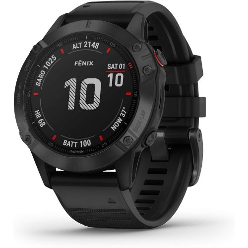 가민 [아마존베스트]Garmin fenix 6 Pro, Premium Multisport GPS Watch, Features Mapping, Music, Grade-Adjusted Pace Guidance and Pulse Ox Sensors, Black