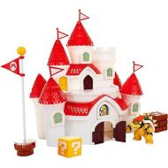 SUPER MARIO 58541 Mushroom Kingdom Castle Playset with Exclusive 2.5” Bowser Figure - Officially Licensed by Nintendo, Princess Peach Castle, 3.2 x 15 x 11 inches
