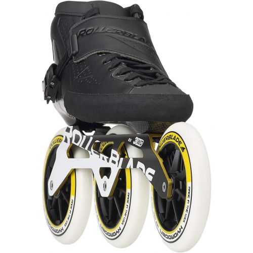 롤러블레이드 Rollerblade Powerblade Pro 125 Unisex Adult Fitness Inline Skate, Black, Premium Inline Skates