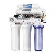 iSpring RCC1DP Tankless RO/DI System with Pump, 5 Stage De-ionization Reverse Osmosis Water Filter System, High Performing 150 GPD Tankless RO Water System for Aquarium with DI Water Filter & Pump