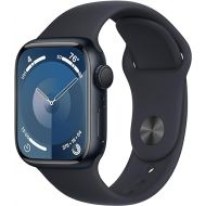 Apple Watch Series 9 GPS Aluminum - Small/Medium Strap, Midnight Sport Band, Midnight Case, 41mm