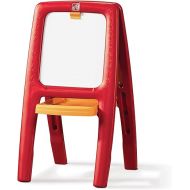 Step2 Kids Easel for Two - Dry Erase Magnetic Easel on One side, Chalkboard on the Other- Includes 94 Toddler Easel Magnetic Letters and Numbers Accessories - Folds Flat for Easy Storage