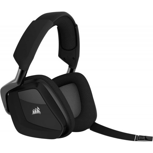  Amazon Renewed Corsair VOID RGB Elite Wireless Premium Gaming Headset with 7.1 Surround Sound, Carbon (Renewed)
