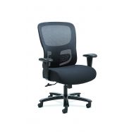 HON Sadie Big and Tall Office Computer Chair, Height Adjustable Arms with Adjustable Lumbar, Black (HVST141) (Pack of 1.)