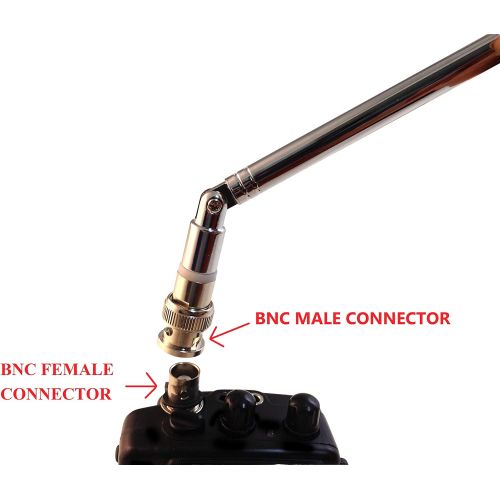  [아마존베스트]Anteenna TW-777BNC BNC Male Handheld Antenna Scanner Antenna (20-1300MHz) with BNC Male Connector for Scanner Radio and Frequency Counters