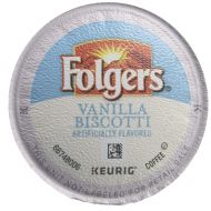 FOLGERS K CUPS Folgers Vanilla Biscotti Flavored Coffee, K-Cup Pods for Keurig K-Cup Brewers, 18-Count (Pack of 4)