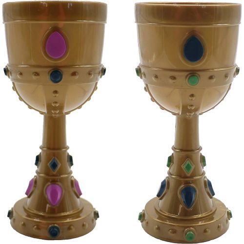  [아마존베스트]OTC - Medieval style Jeweled Goblet King Queen Pirate Halloween (Colors May Vary) (2-Pack)