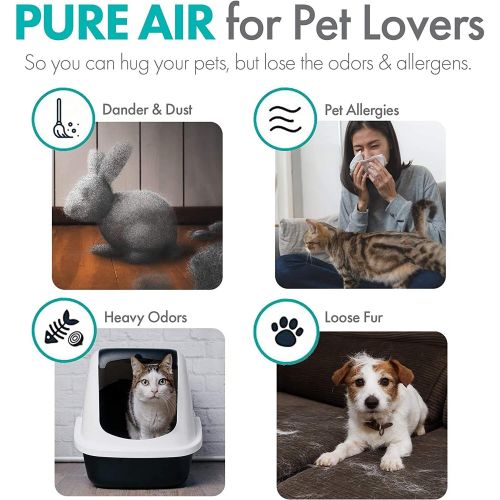  Alen FLEX Air Purifier, Quiet Air Flow for Large Rooms, 700 SqFt, Air Cleaner for Allergens, Dust, Mold, Pet Dander, Heavy Odors with Long Filter Life