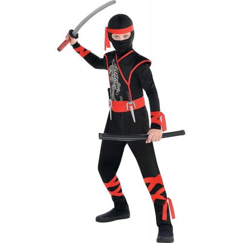  AMSCAN Shadow Ninja Halloween Costume for Boys, Medium, with Included Accessories