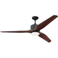 Craftmade K11291 Mobi 60 Outdoor Ceiling Fan with 17 Watts LED Light Kit and Remote, 3 ABS Blades, Oiled Light Bronze