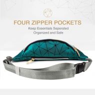 JECIMER Fanny Packs for Women Men, Cute Fanny Pack for Kids Teens Girls Boys, Fashion Waterproof Waist Pack with Multi-Pockets Adjustable Belt, Casual Bag Bum Bags Hip Pouch for Travel Hik
