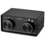 [아마존베스트]Douk Audio Nobsound Little Bear MC3 3-IN-3-OUT XLR Balanced/RCA Stereo Converter Audio Selector Splitter Box Passive Preamp XLR to RCA Audio Switch (XLR & RCA)