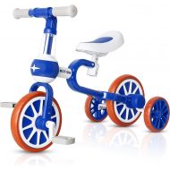 [아마존베스트]VOKUL 3 in 1 Baby Balance Bike with Detachable Pedals,Toddler Walking Tricycle/Bicycle for 1-3 Years Old Kids , Trike 3 Wheel Training Bike First Birthday Gift