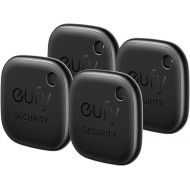 eufy Security by Anker SmartTrack Link (Black, 4-Pack), Android not Supported, Works with Apple Find My (iOS only), Key Finder, Bluetooth Tracker for Earbuds and Luggage, Phone Finder, Water Resistant