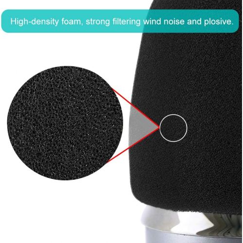  [아마존베스트]Aobetak Pop Protector Large Foam Microphone Cover Windshield for Blue Yeti / Yeti Pro Condenser Microphone Black