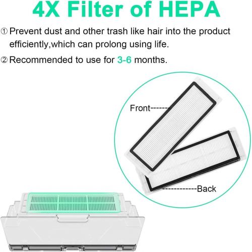 샤오미 [아마존베스트]Xiaomi Mi Robot Vacuum Cleaner Replacement Dust Container HEPA Filter (Pack of 2)