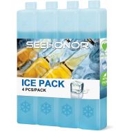 SEEHONOR Ice Packs for Coolers Reusable Long Lasting Slim Freezer Packs for Lunch Box Lunch Bags Cooler Backpack Camping Beach Picnics