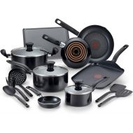 T-Fal Culinaire 16-Pc. Nonstick Aluminum Cookware Set. Black