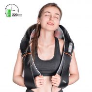 RENPHO Cordless Shiatsu Neck and Back Massager - Rechargeable Electric Deep Kneading Massage...