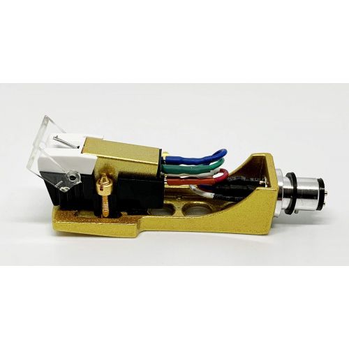 MAG Cartridge and Stylus, needle and Gold Headshell with mounting bolts for Technics SL-1200, SL-1210, SL-1600, SL-1610, SL-1700, SL-235, SL-23A, SL-B2, SL-B202,