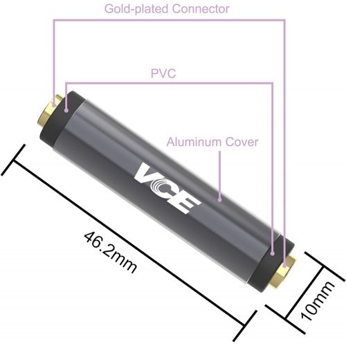  [아마존베스트]VCE 3-Pack 3.5mm Stereo Plug to 3.5mm Female/Female Adapter Plug