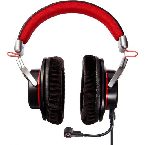 오디오테크니카 audio-technica ATHPDG1 Open-Air Premium Gaming Headset, Red/Gray/Black