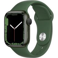 Apple Watch Series 7 (GPS, 41MM) - Green Aluminum Case with Clover Sport Band (Renewed Premium)