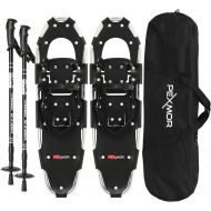 [아마존베스트]PEXMOR 21/25/30 Snowshoes for Men Women, Lightweight & Durable Aluminum Terrain Snow Shoes w/Adjustable Nylon Bindings & Carrying Bag, Ideal for Hiking Climbing