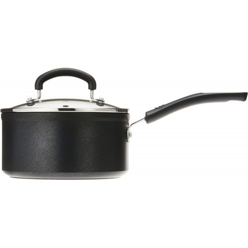  T-fal C5612464 Titanium Advanced Nonstick Cookware Saucepan, 3-Quart, Black -