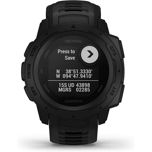  [아마존베스트]Garmin Instinct Tactical Edition GPS Watch and Wearable4U 2200 mAh Power Bank Bundle (Tactical Black)