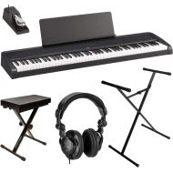 [아마존베스트]Korg B2 88-Key Digital Piano, Black Bundle with Bench, Stand and H&A Studio Headphones