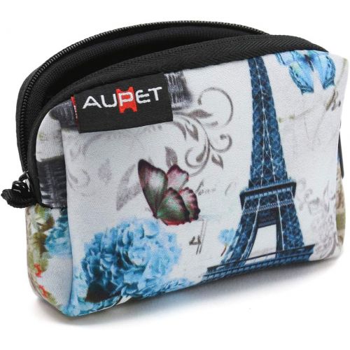 AUPET Eiffel Tower Design Digital Camera Case Bag Pouch Coin Purse with Strap for Sony Samsung Nikon Canon Kodak