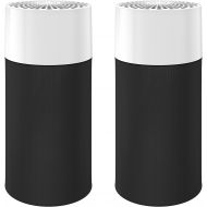 Blueair Blue Pure 411 Air Purifier (2 pack) 3 Stage with Two Washable Pre-Filters, Particle, Carbon Filter, Captures Allergens, Viruses, Odors, Smoke, Mold, Dust, Germs, Pets, Smok